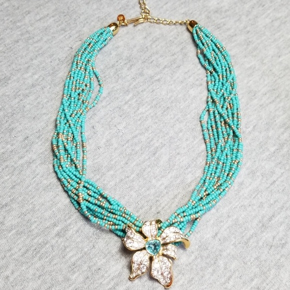 Nolan Miller Jewelry - Nolan Miller Blooming Blue Necklace and Pendant